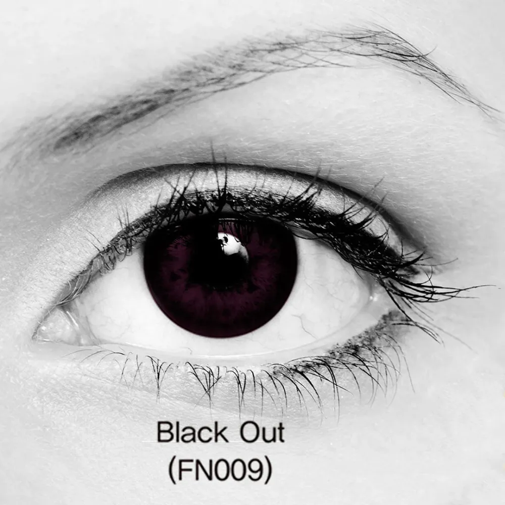 Lente de contacto para Halloween Negro Intenso ClearColor ClearLab