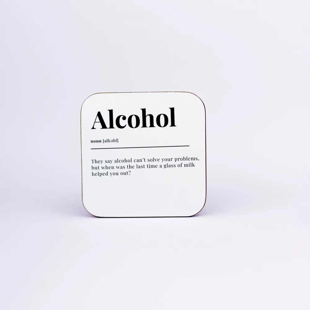 Alcohol Coaster Good Words