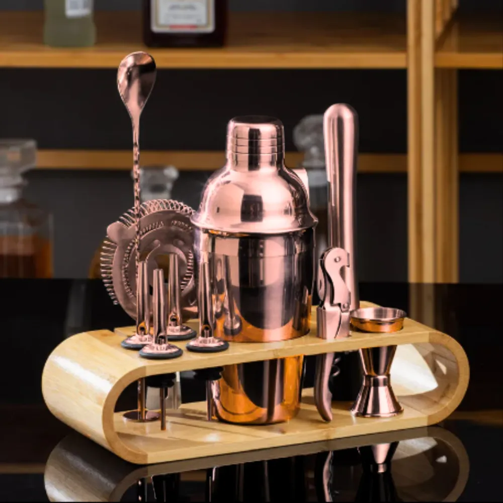 Set de Coctelerí Rosa Premium con Soporte Santú Home & Deco