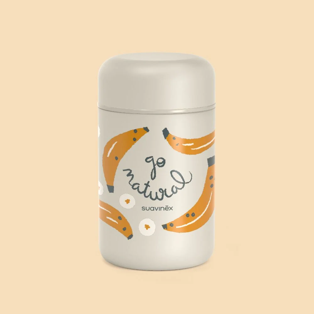 Termo Papillero Go Natural Plátano 400 ml SUAVINEX
