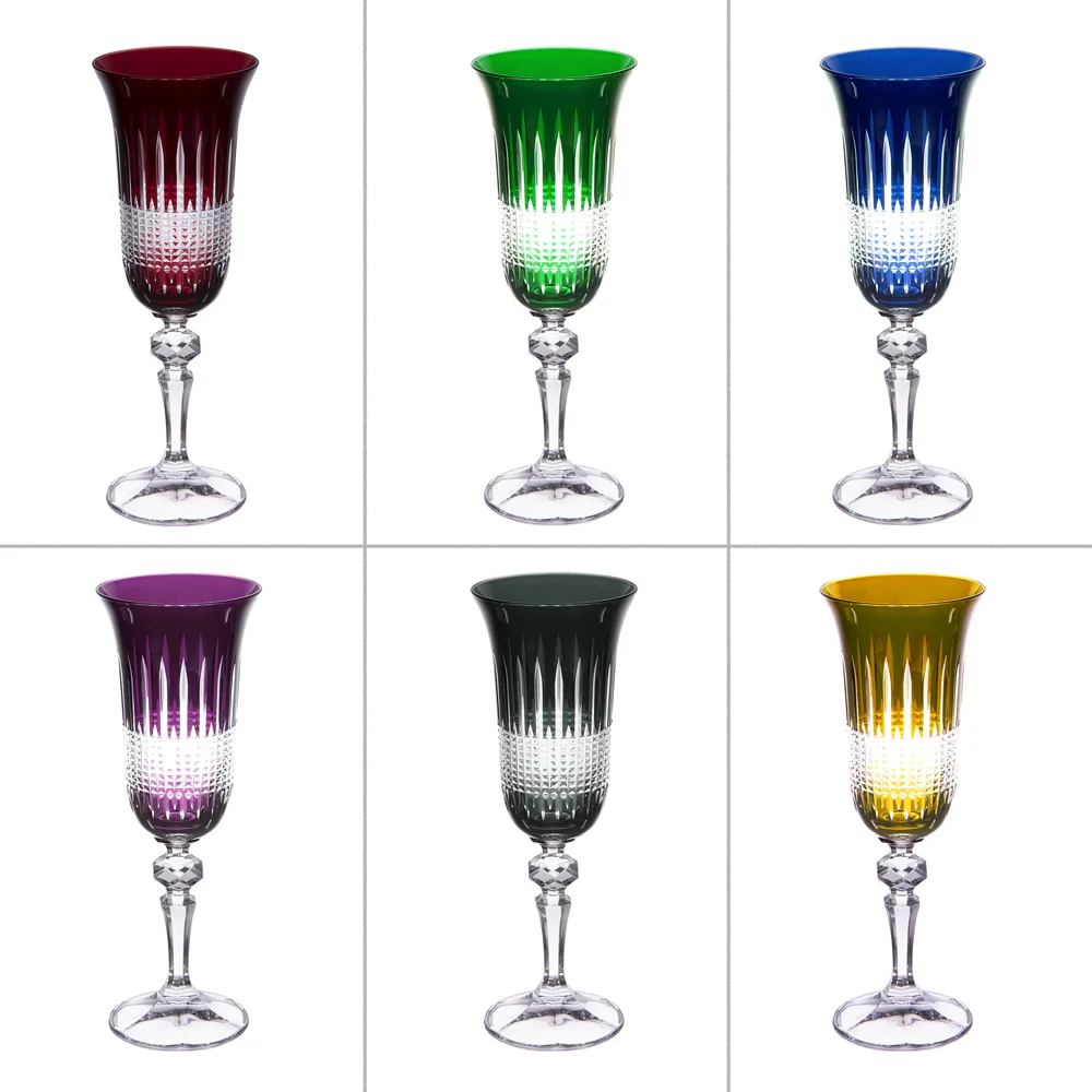 Set 6 copas cava Diamant Bastide