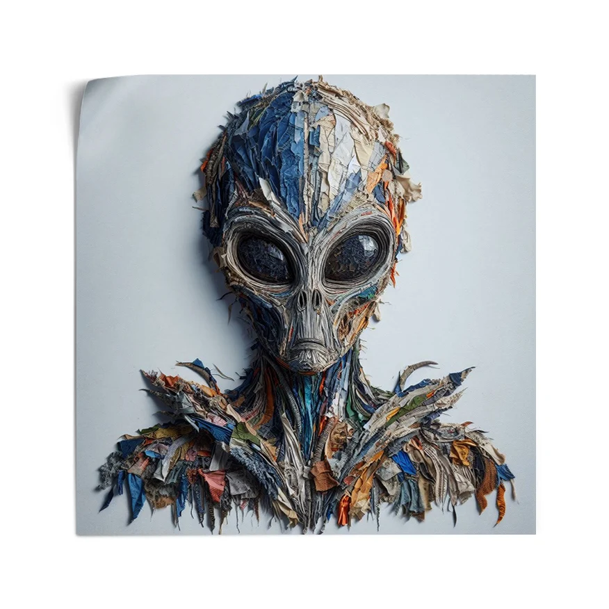 Alien Tela Colores Poster