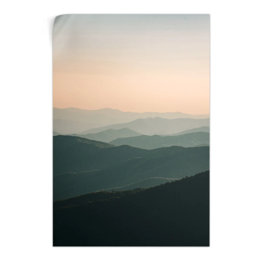 Amanecer en la colina Poster
