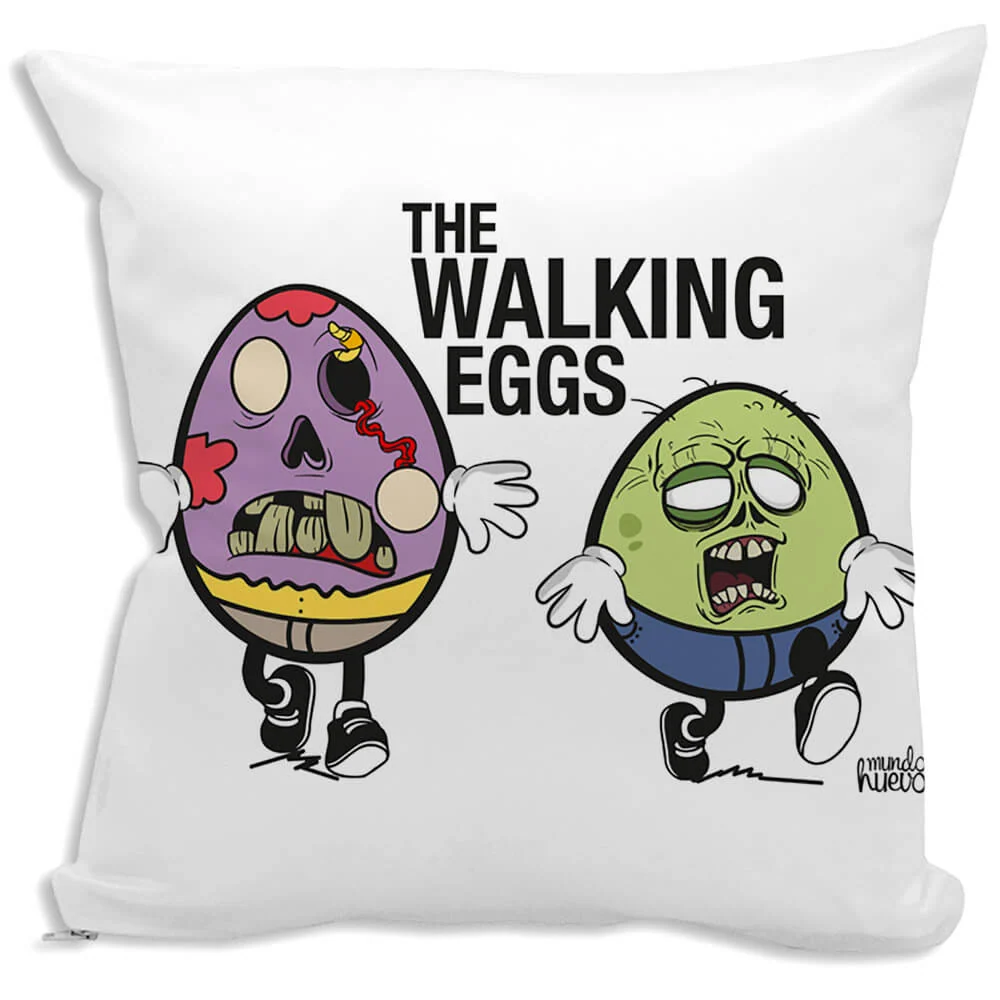 Cojín divertido walking eggs