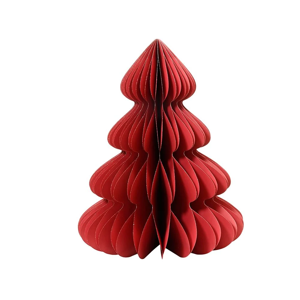ÁRBOL DE PAPEL ROJO Ø48 x 60 cm DECORIS