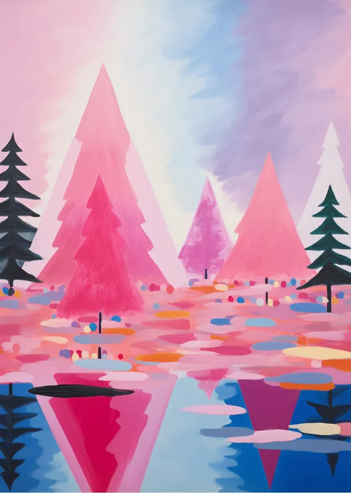 Pink Christmas Fine Artic