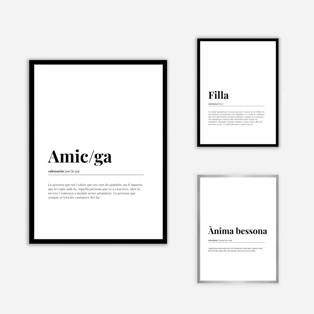 Amic/Ga Dictionary Art Print Good Words