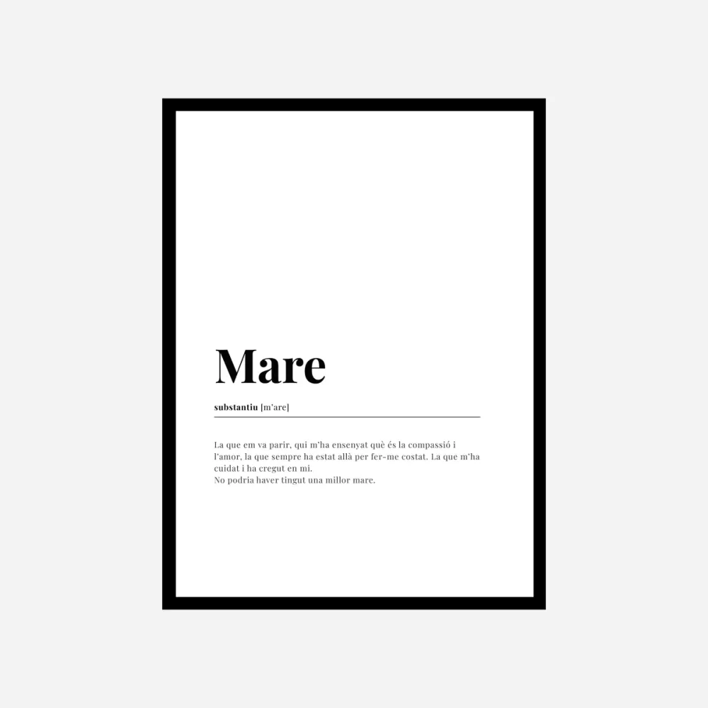 Mare Dictionary Art Print Good Words