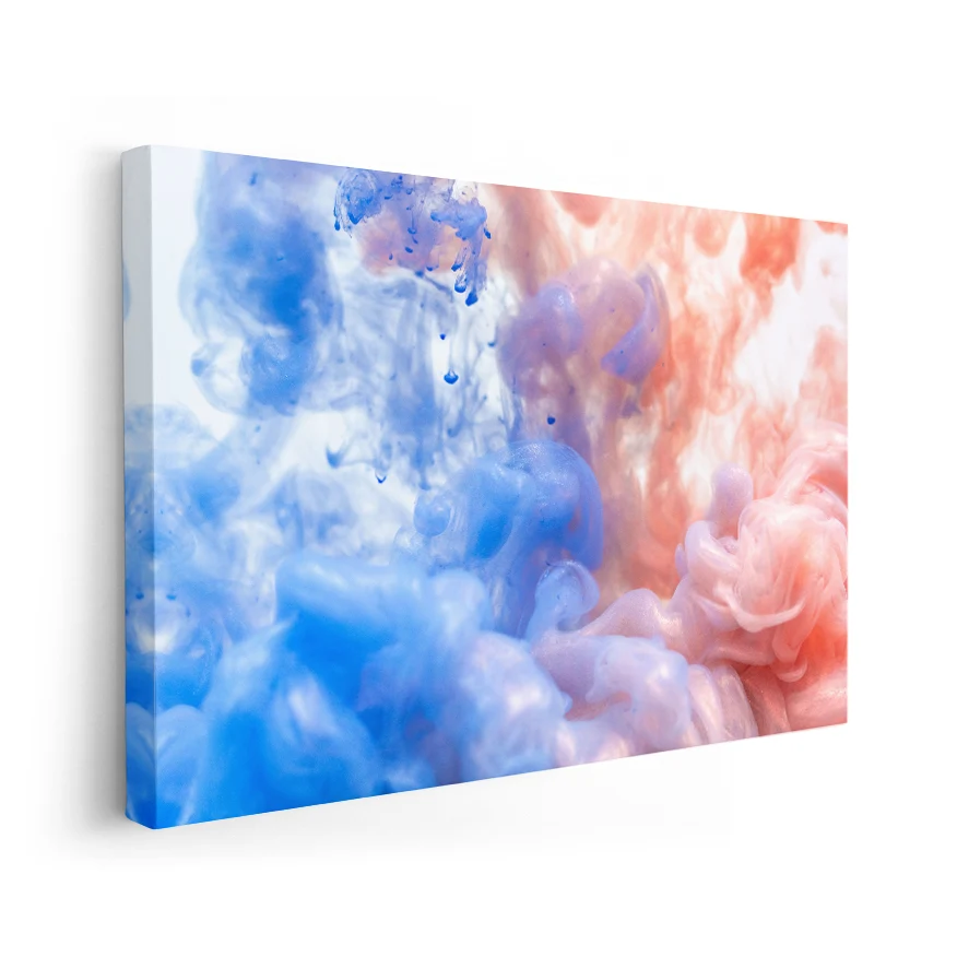 Humo Azul y Naranja Poster