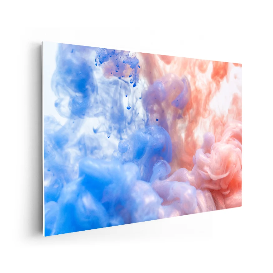 Humo Azul y Naranja Poster