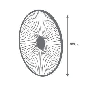 Tapete Circular Casimir Beige - 160 cm IdeenstoresMX