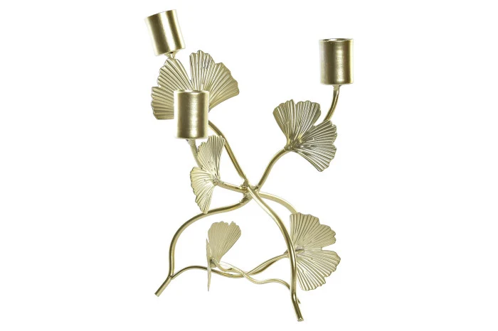 Candelabro metálico “Ginkgo” Item internacional