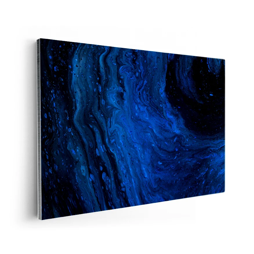 Mezcla Azul y Negro Poster