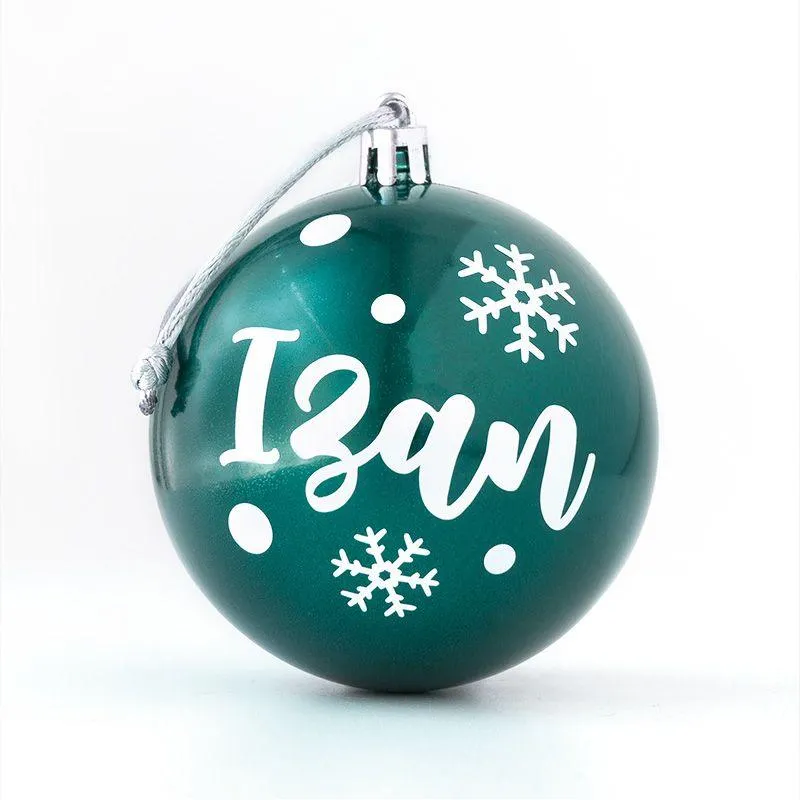 Bola de Navidad Personalizada Verde Oscuro Nanetes MI PIPO