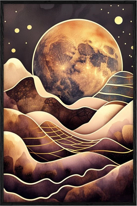 Golden moon Oniric