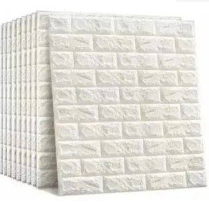 Pack 10 Lamina Papel Autoadhesivo Ladrillo 3d Mural 70x77