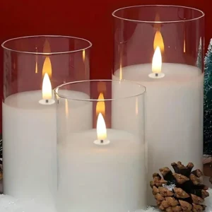 SHEIN 1 Pieza Luces ambientales de velas sin llama blancas sin control remoto Quierox - Tienda Online