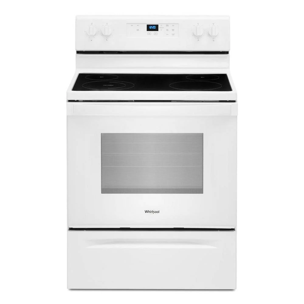 5.3 cu. ft. Electric Range White - Whirlpool (WFE320M0JW) LEWAR