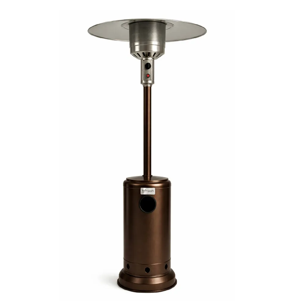 Estufa De Patio Exterior Gas 50,000 Btu Antivuelco Bfresh Marrón Oscuro B-Fresh