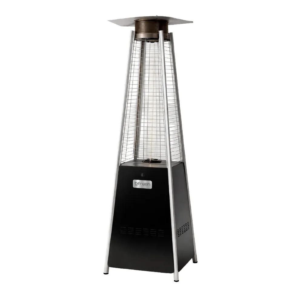 Estufa De Patio Tipo Pirámide Gas 12,5kw Negro Bfresh B-Fresh