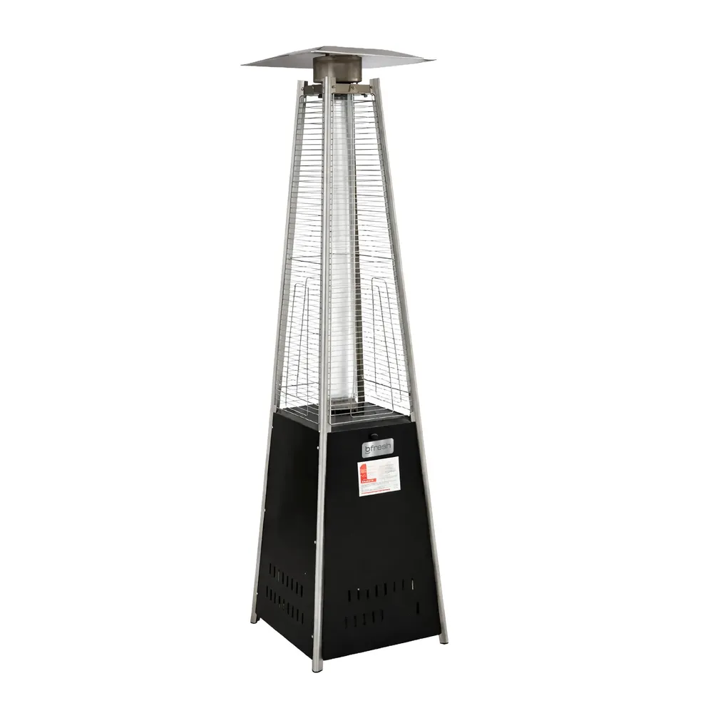 Estufa De Patio Tipo Pirámide Gas 14kw Negro Bfresh B-Fresh