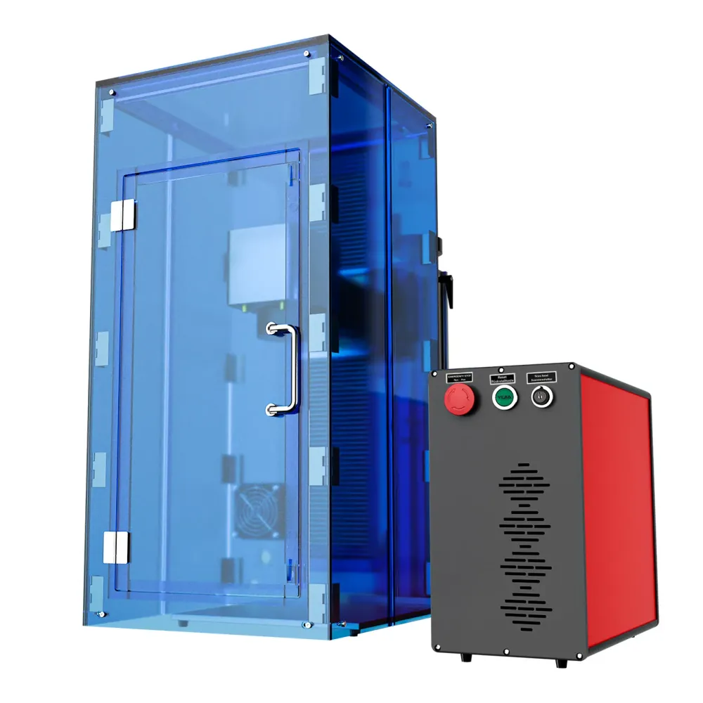 OMTech 60W Marcador y Grabadora Láser de MOPA JPT para Grabado y Marcado en Metales de Colores | M-60