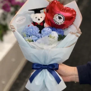 Ramo de Celebración de Graduación - A1089 Blue La Fleuraison