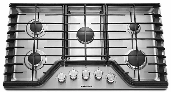 30" Built- Gas Cooktop 5-Burner KITCHEN AID (KCGS350ESS) LEWAR