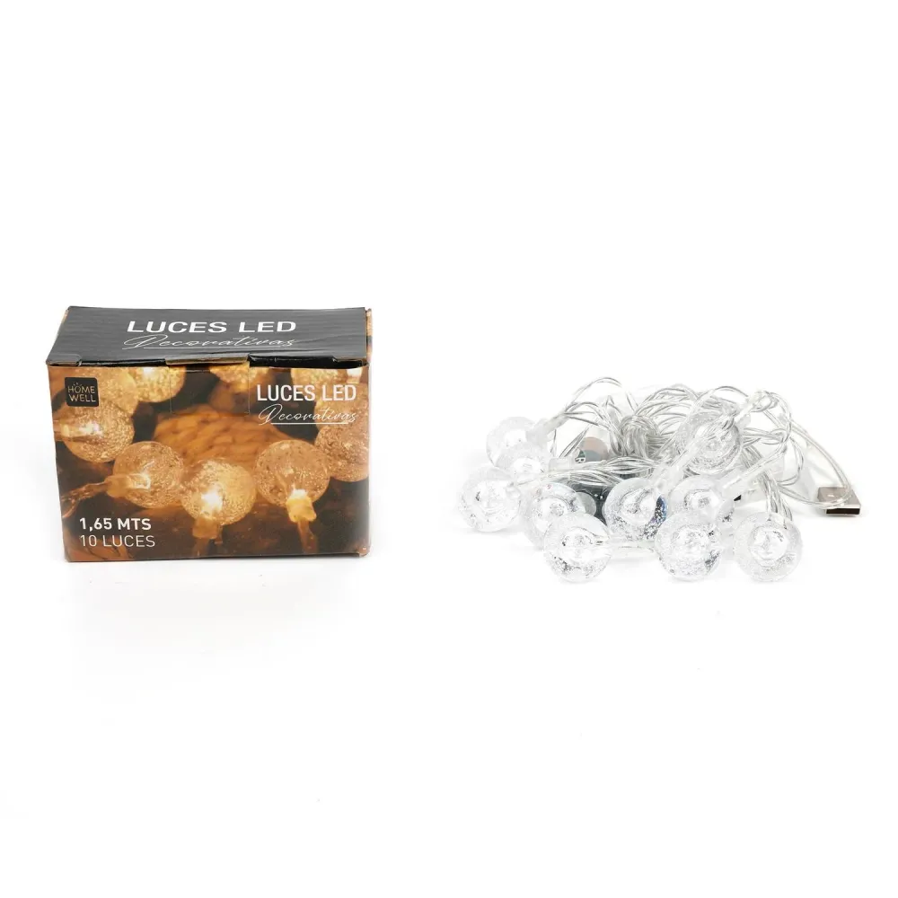 Luces Decorativas Pilas 1.65Mx10 HomeWell