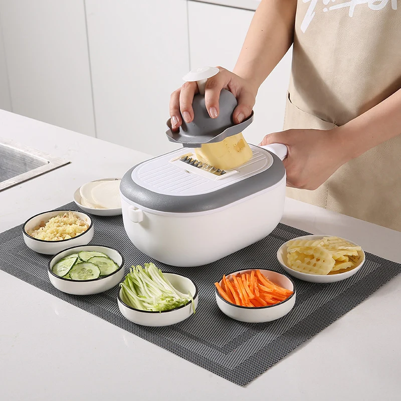 Cortador de verduras multifuncional 7 en 1 con colador y contenedor Kuai Kuai