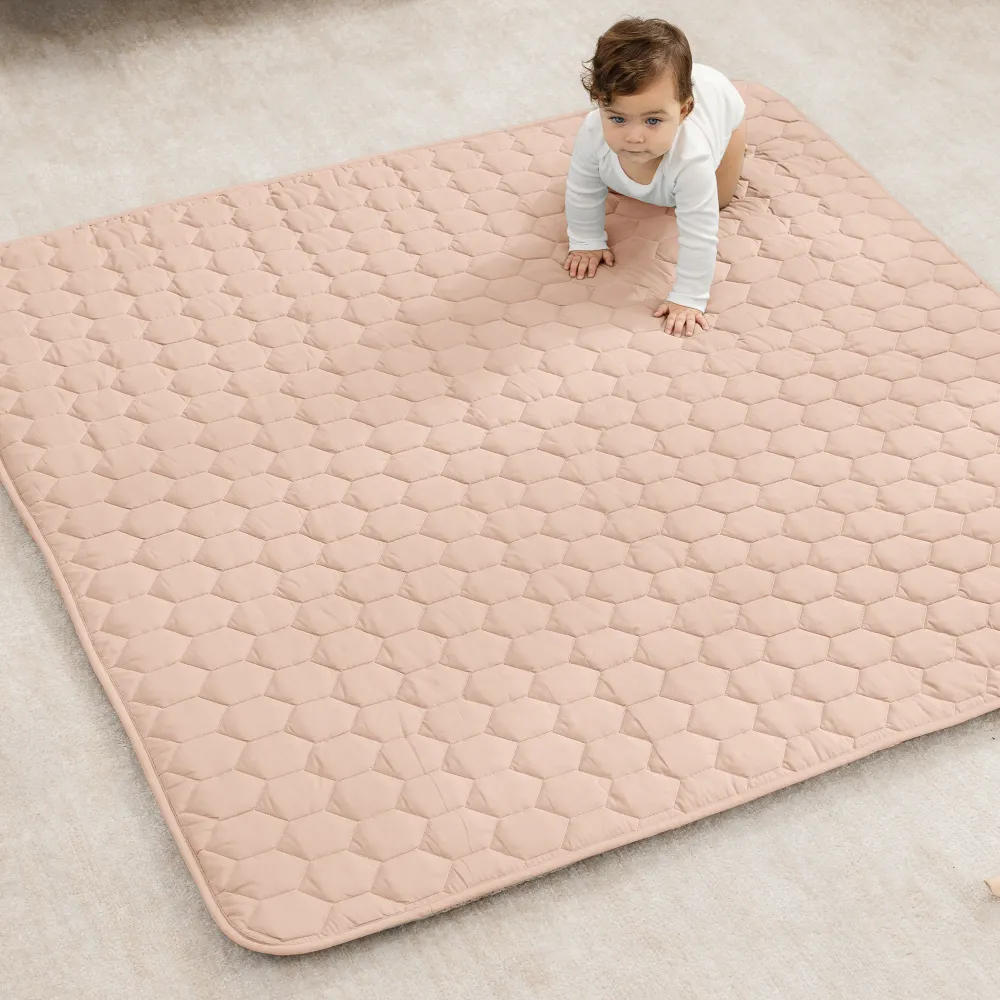 COMFY CUBS PLAY BLUSH SQUARE 56" X 56"