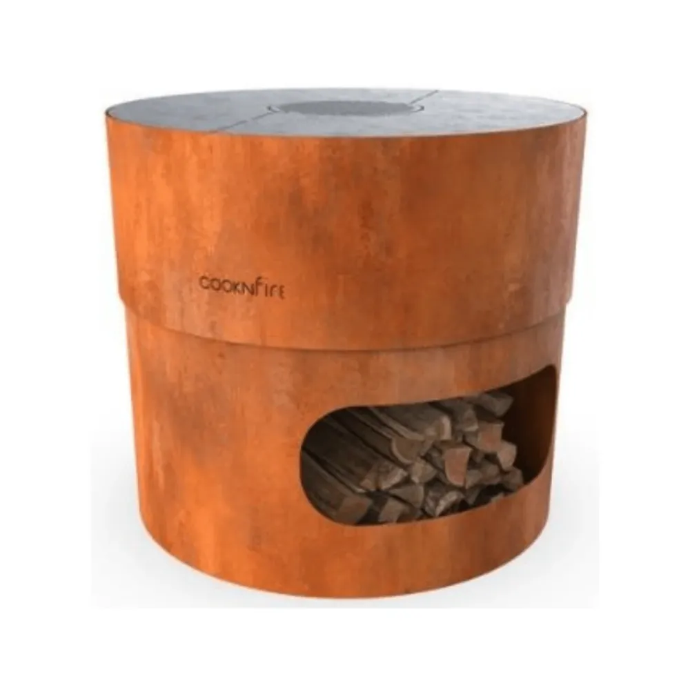 Barbacoa de acero corten Geroba Cooking