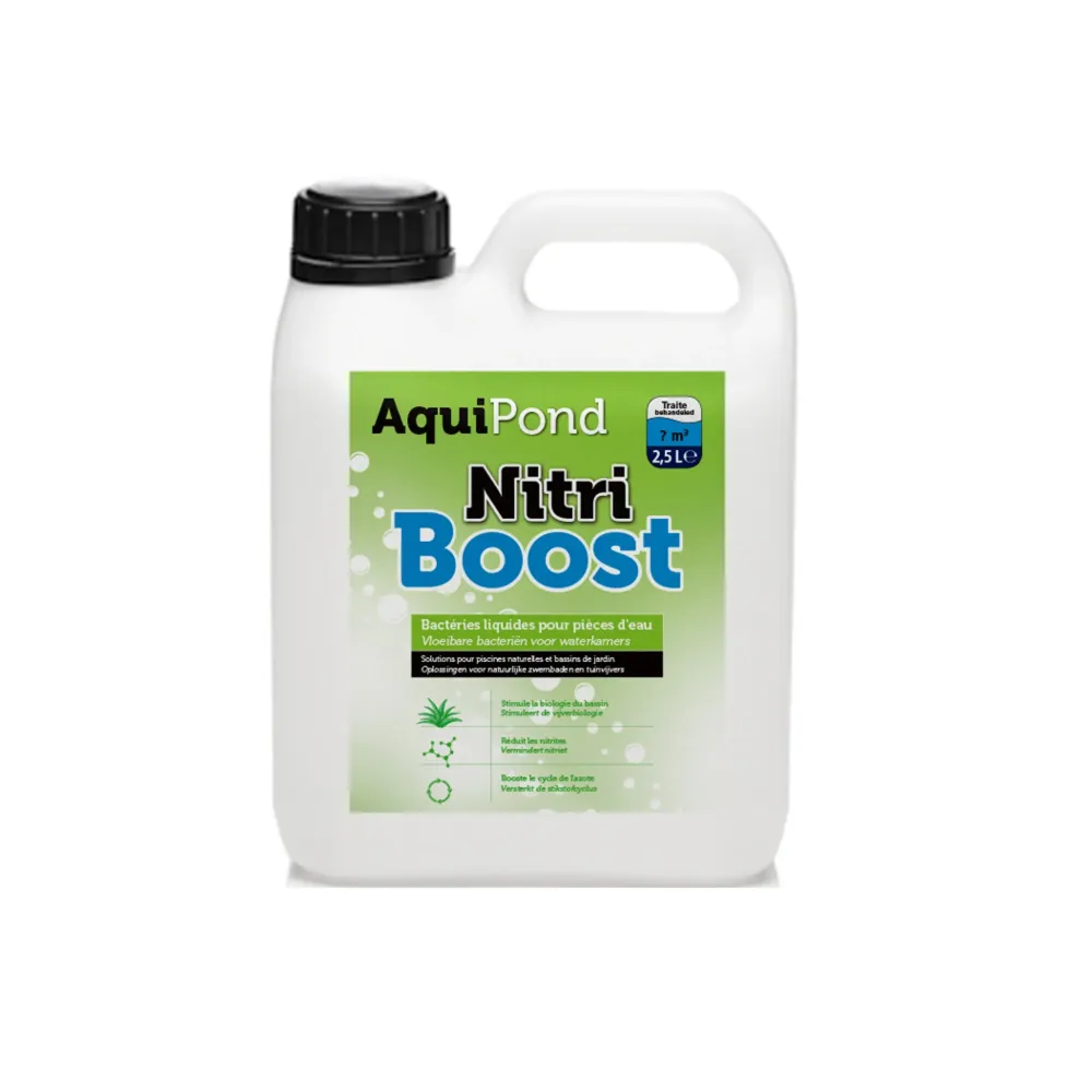 Aquipond NitriBoost - Bacterias Líquidas Nitrificantes para 25M³ - 2,5L