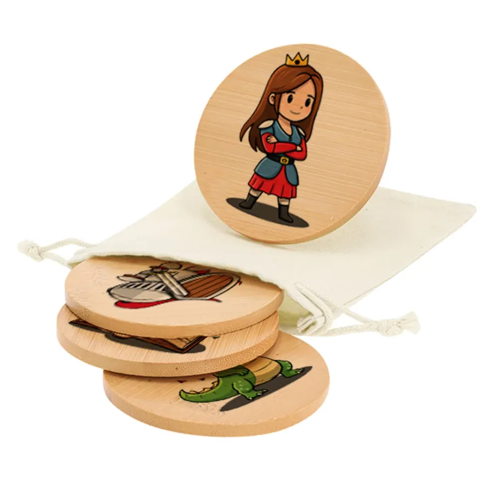 Set de 4 Posavasos de bambú para Sant Jordi Fustik shop