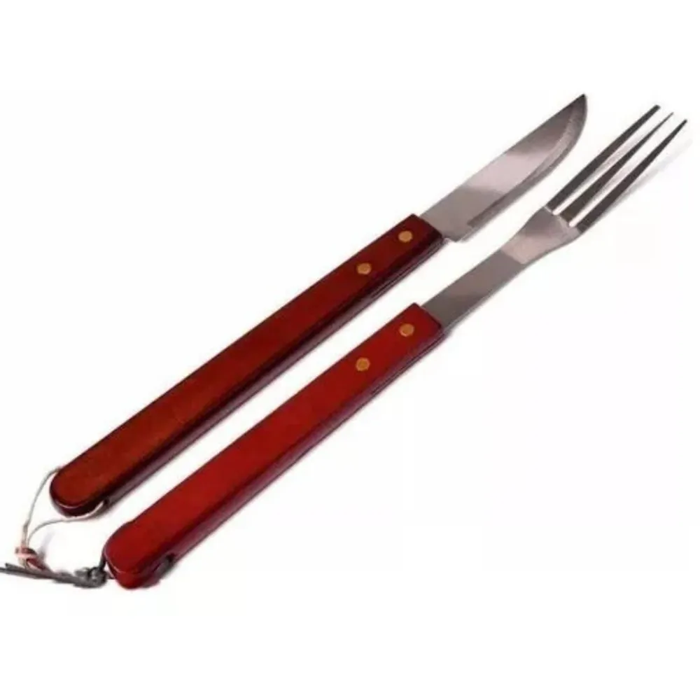 Set Parrillero para Asado Kit Parrillero Cuchillo y Tenedor Utilísimo Chile