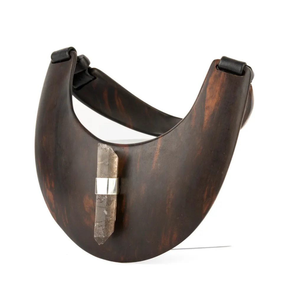 Collar madera con Cuarzo ELENA ESTAUN