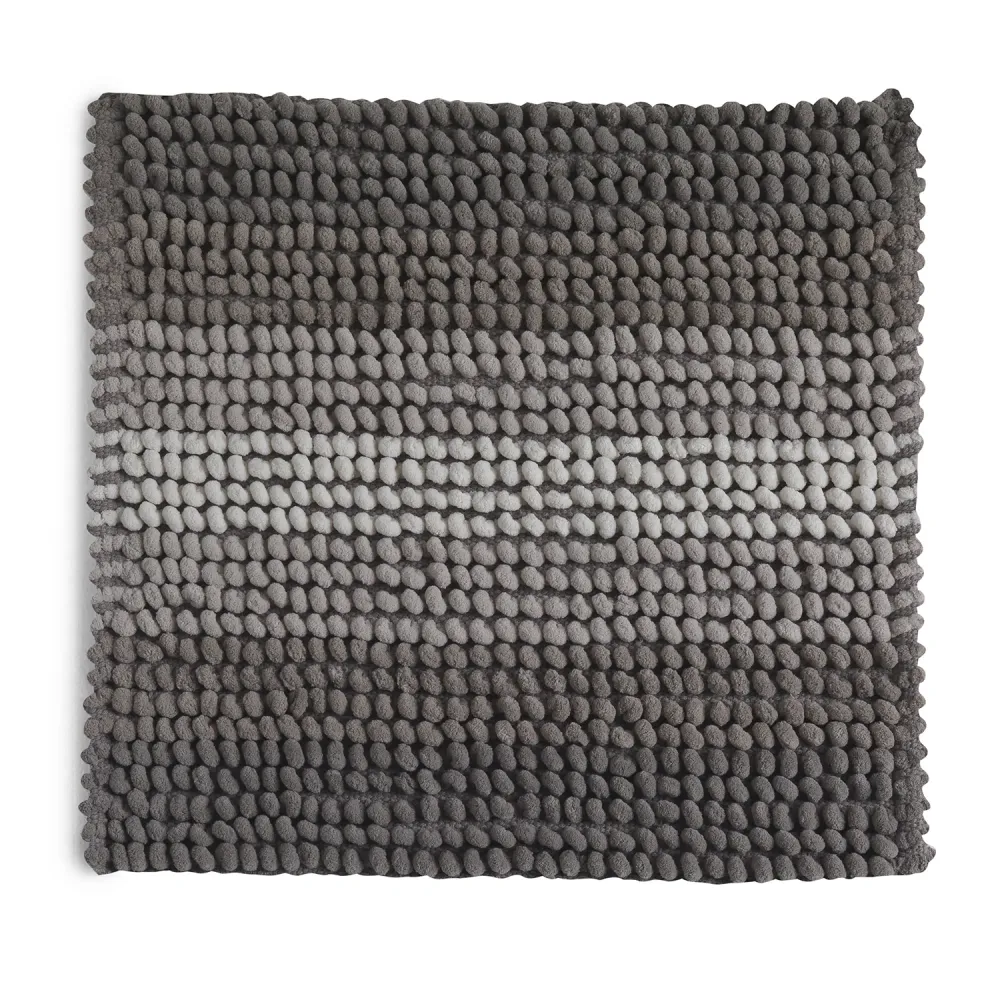 Tappeto 50x50 cotone e poliestere con fondo antiscivolo Bubble di Gedy - Tortora chiaro