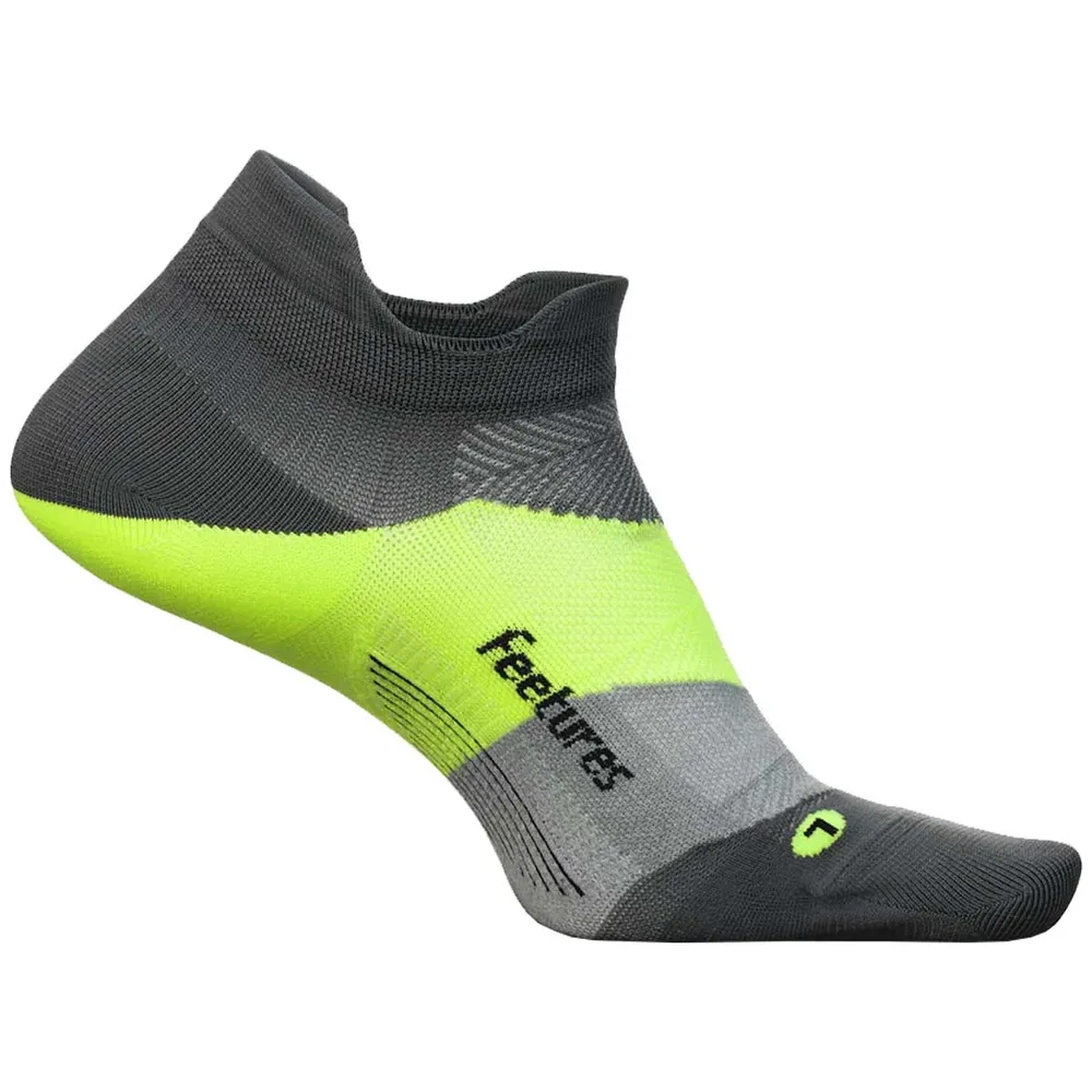 Calcetín Feetures Elite Ultra Light No Show Tab Midnight Neon Midnight