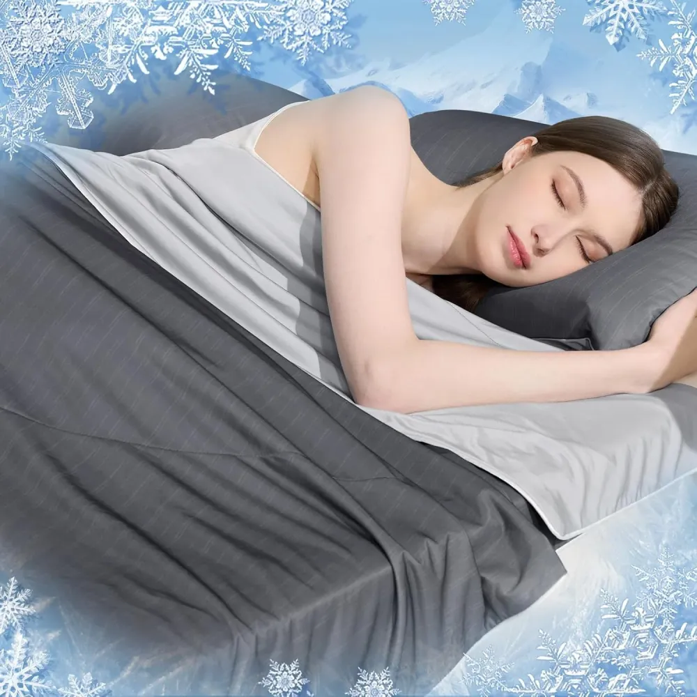 Arc-Chill 3.0 – Q-max＞0.55 Featherlight & Breathable Gray Cooling Comforter Queen