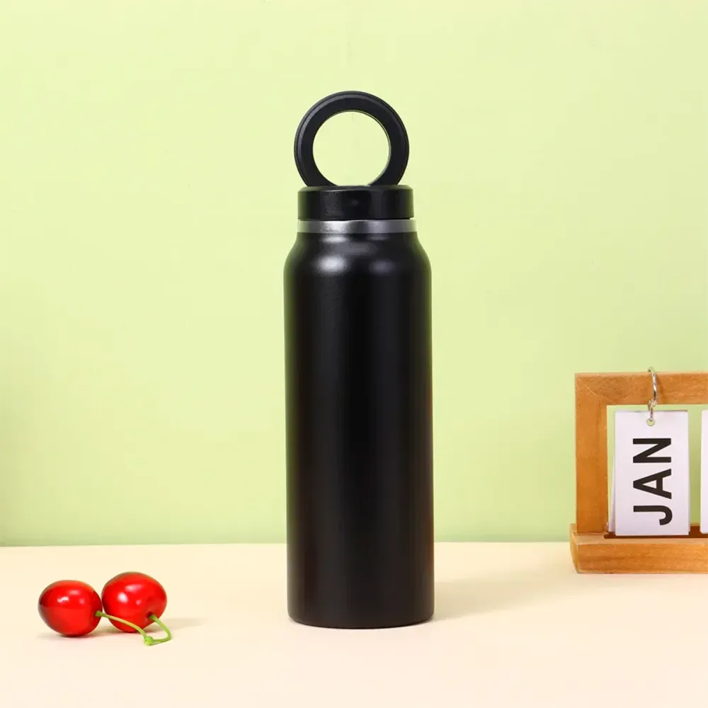 Termo con Soporte Magnético para Celular Botella Térmica 2 en 1 LA-69 Cómpralo en casa